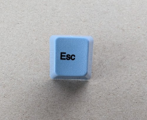 Light blue esc key - blue, for