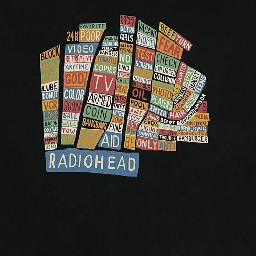 Vintage radiohead t e - radiohead, w.a.s.t.e