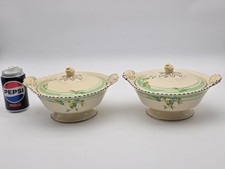 2 x Woods Ivory Ware Lidded