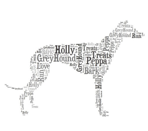 Personalised greyhound dog - greyhound,