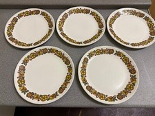 Retro Dinner Plates X 5