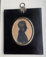 Antique Portrait Silhouette Of