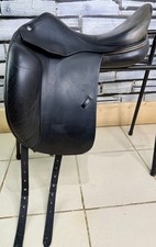 17 1/2” MW Amerigo Classic Dressage Saddle - Black