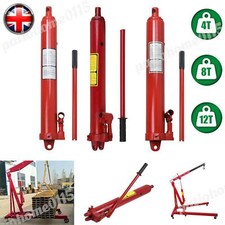 Crane Hydraulic Cylinder 4/8/12 T Long Ram Engine Lift Hoist Pump Workshop Jack