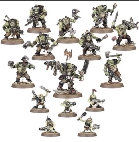 Ork boyz x10 and gretchin - x10,