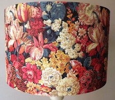 Rich Floral Lampshade, vintage