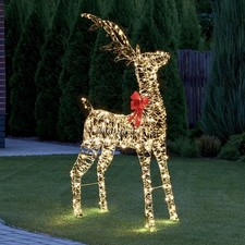 Christmas XLarge Reindeer Decoration LED Stag Ornaments Light Up Reindeer Xmas