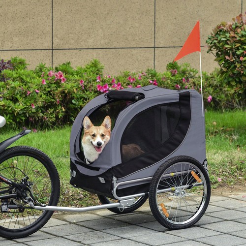 Pawhut steel dog - steel, bike