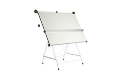 A1 TUBULAR DRAWING BOARD,STAND & C/W PARALLEL MOTION