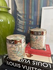 Pair Antique Chinese Tea Jars