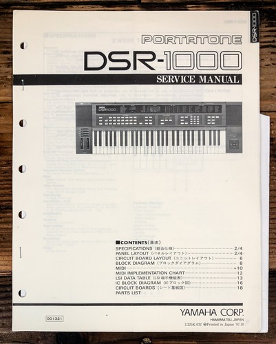 Yamaha dsr 1000 portatone - yamaha, dsr-1000