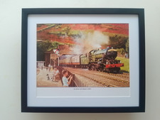 Philip Hawkins Steam Train print 'Sunshine And Steam  (1987)'   FRAMED