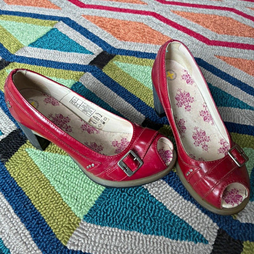 Martens red leather mary - martens,