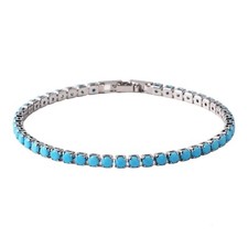 ZARD Turquoise Tennis Bracelet in Silver