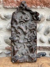 Belle Porte Of Tabernacle Ostrich Expressioniste Xixth Wood Popular Art Eglise