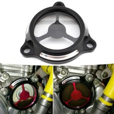 Motorcycle Clear Engine Oil Filter Cover For SUZUKI DRZ400 400S 400SM 400E Black