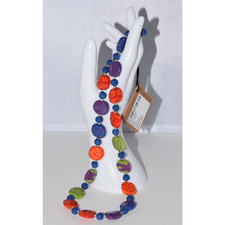 Kazuri Kenya Hand Crafted "Summer Day" Fair Trade Beaded 24" Necklace