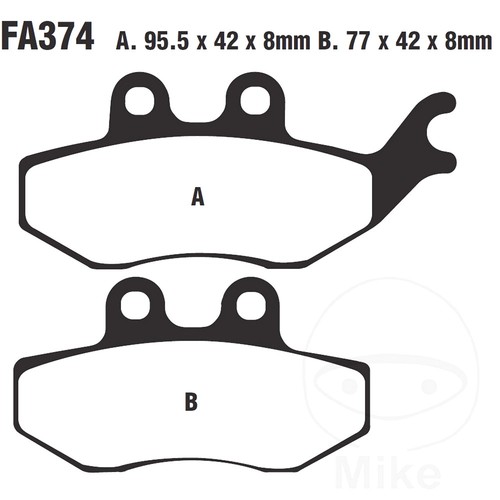 Ebc organic brake pads - organic, fa