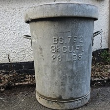 LARGE Vintage Galvanised