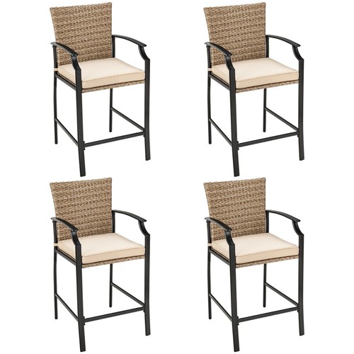Pack patio rattan bar stools - patio,