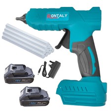 2xBattery Cordless Hot Melt Mini Glue Gun & 10 Sticks Hobby Craft for Makita 