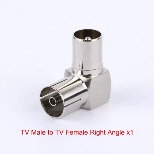 Right angle adapter plug to - rf,