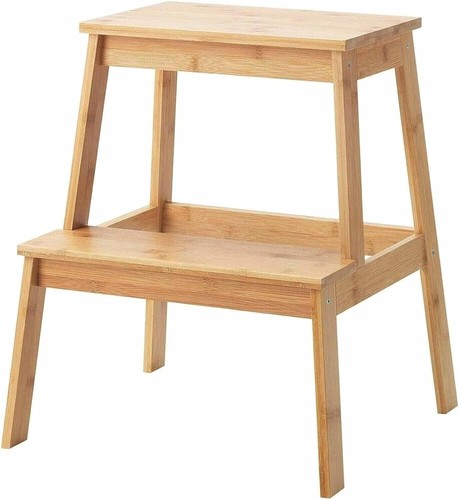Bamboo step stool sturdy - bamboo, 2