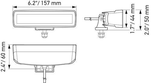 Hella led spotlight black - hella,