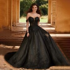 Black wedding dress Plus size