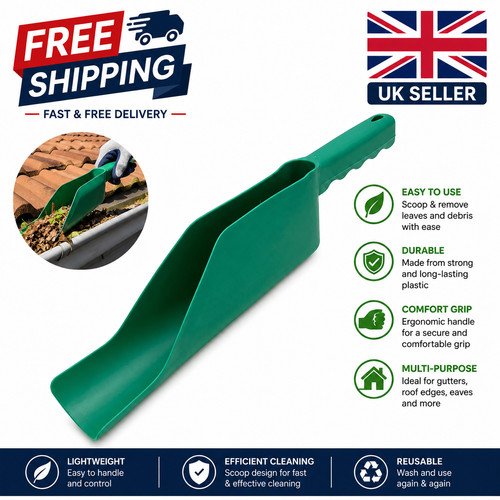 Gutter cleaning scoop tool - cleaning,