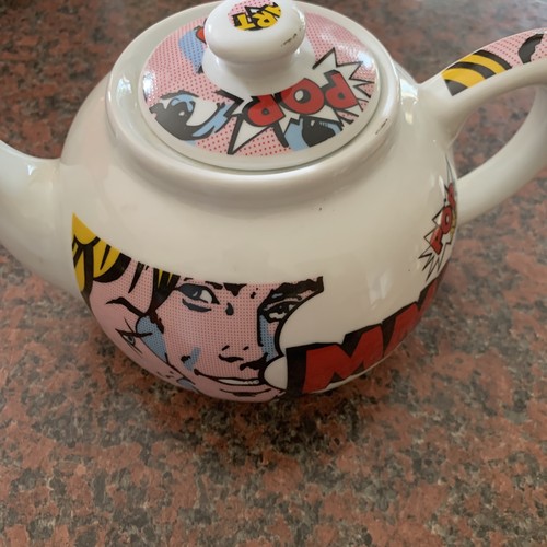 Pop art teapot - pop, by