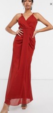 ASOS - Virgos Lounge cami maxi dress in red - Size 10 NEW! 