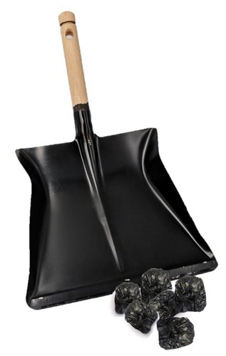 Strong metal coal - coal, shovel