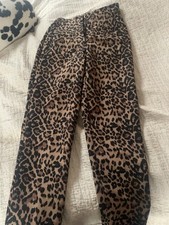 Zara Ladies Leopard Print Trousers Excellent Preloved Condition