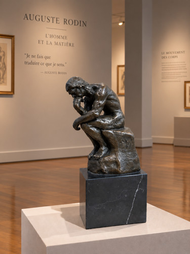 Bronze sculpture the thinker - 'the, thinker'