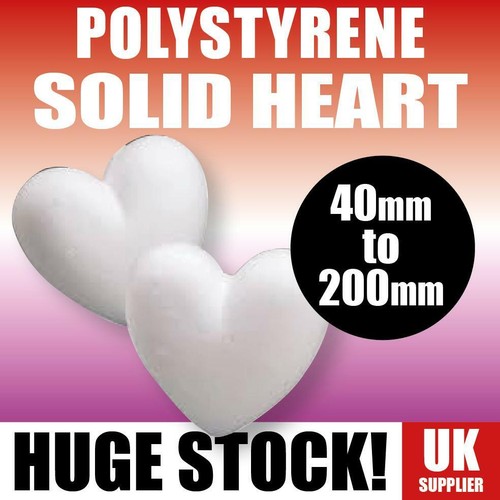 Polystyrene solid heart - heart, shapes