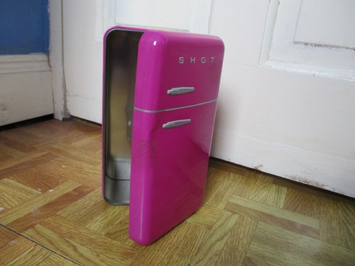 Hot pink metal fridge for - metal,