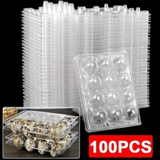 Pack of 100 Egg Box Plastic