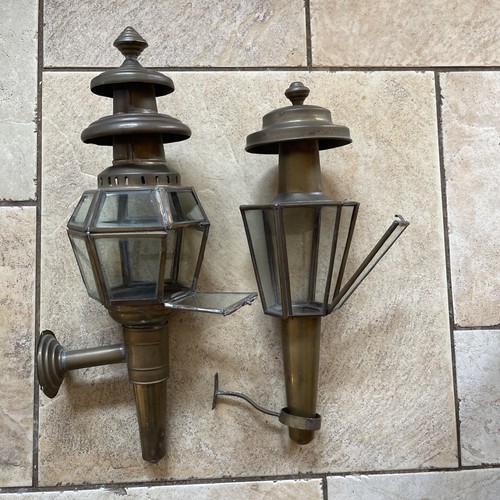 Two vintage brass carriage - vintage,