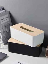 Table Wooden Tissue Box
