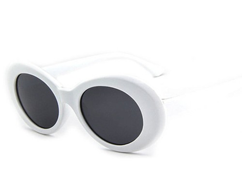 White oval glasses kurt cobain - white,