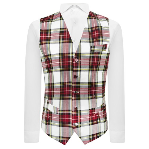 Traditional white tartan - traditional,