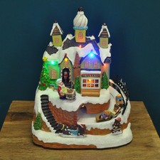 Christmas village scene - christmas,