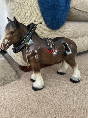 Vintage shire horse figurine - vintage,