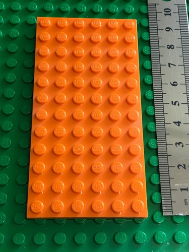 Lego large baseplate orange - baseplate,