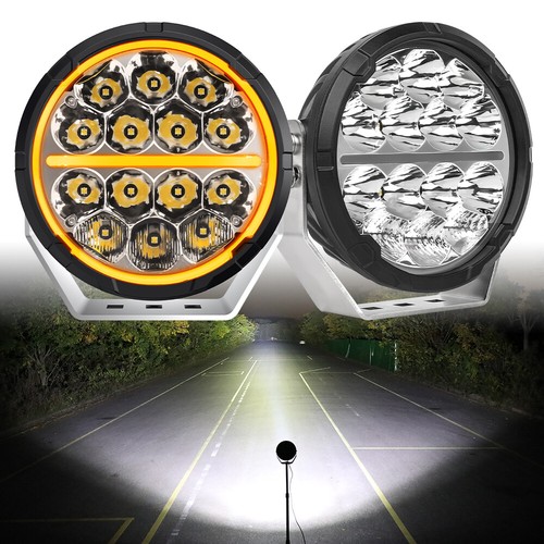 Pair round led - led, spot