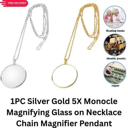 1pc silver gold - gold, 5x