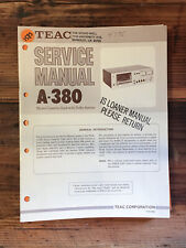 Teac A-380 Cassette Service