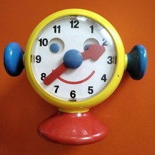 Vintage Retro 1970-80s Ambi Toys Kids Clock Toy Face Interactive Time Learning