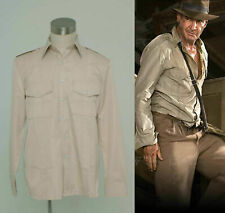 NEW Indiana Jones Casual Shirt Costume Classic Cosplay Custom